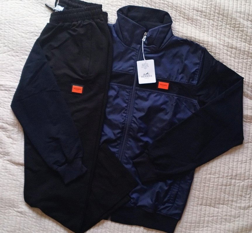 Hermes deri görünümlü lüks eşofman takımı - Görsel 5