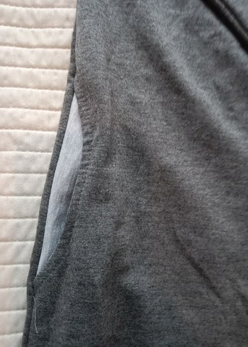 Gri Kadın Kapüşonlu Uzun Kollu Sweatshirt - Görsel 3