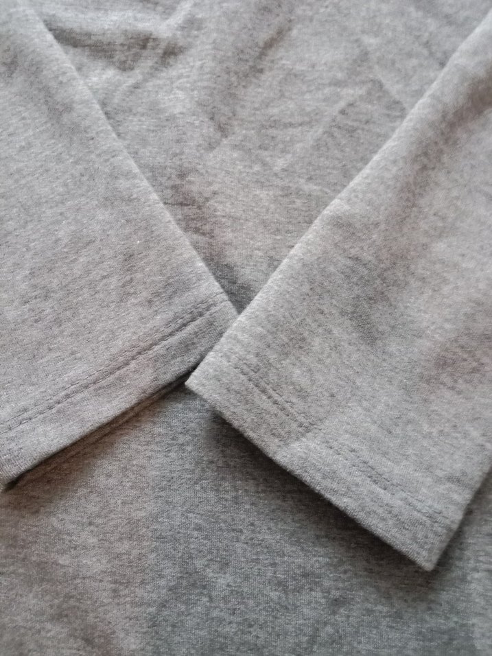 Gri Kadın Kapüşonlu Uzun Kollu Sweatshirt - Görsel 4