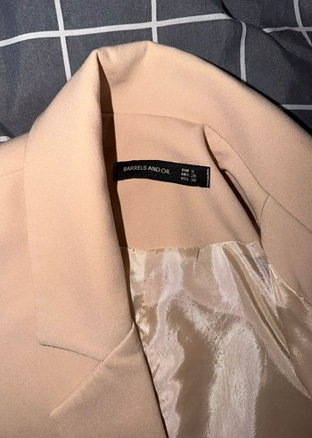 Bej Mini Kadın Blazer Ceket - Görsel 3