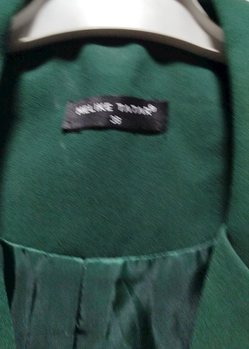 Kadın Yeşil Uzun Kesim Blazer Takım - Görsel 5