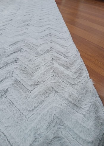 Gri ve krem rengi kaymaz taban halı - Görsel 5