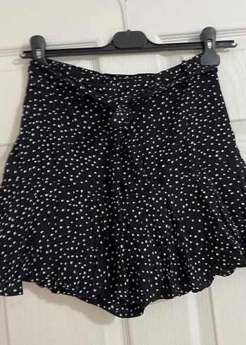 Zara Puantiyeli Fırfırlı Mini şort etek