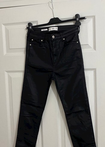 s Beden siyah Renk Mumlu Yüksek Belli Skinny Jean mango