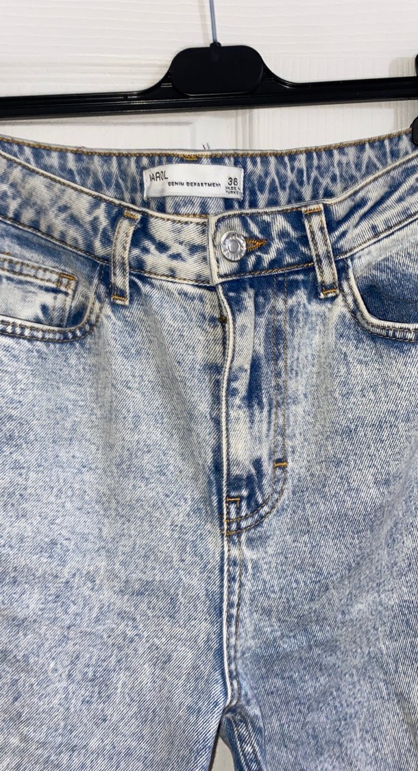 Kadın Mavi Gri Denim Regular Fit Pantolon - Görsel 3