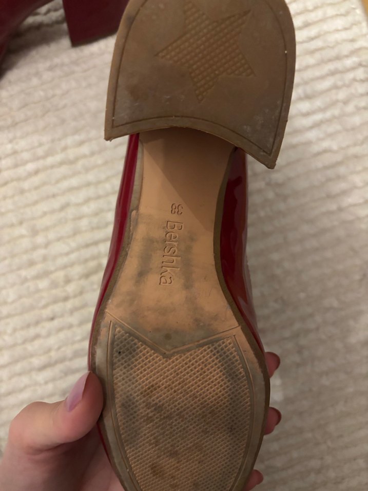 Parlak Kırmızı Deri Kadın Botlar - Görsel 3