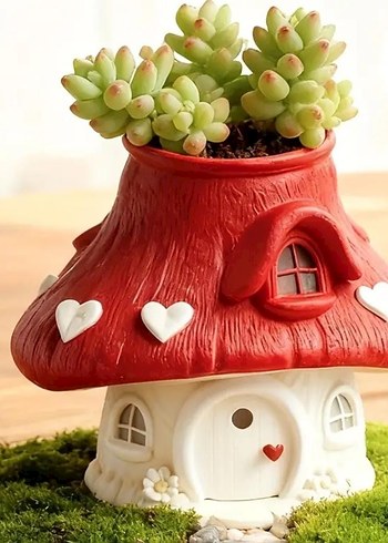 Renkli Kar Temalı Ev Figürinleri - Görsel 5