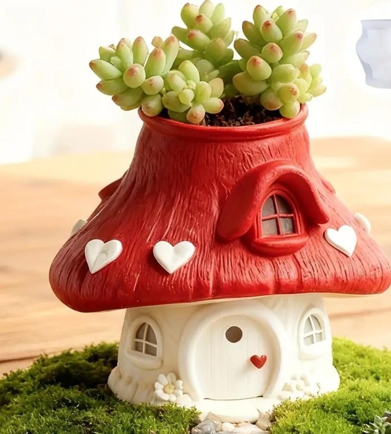 Renkli Kar Temalı Ev Figürinleri - Görsel 5