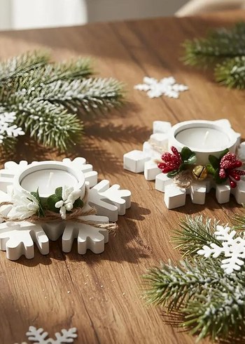 Beyaz Pastel Renkli Dekoratif Figürin Seti - Görsel 5