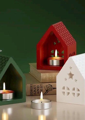 Beyaz Pastel Renkli Dekoratif Figürin Seti - Görsel 2