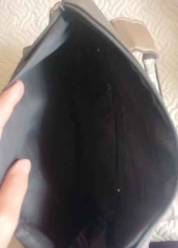 Parlak gri canta  - Görsel 2