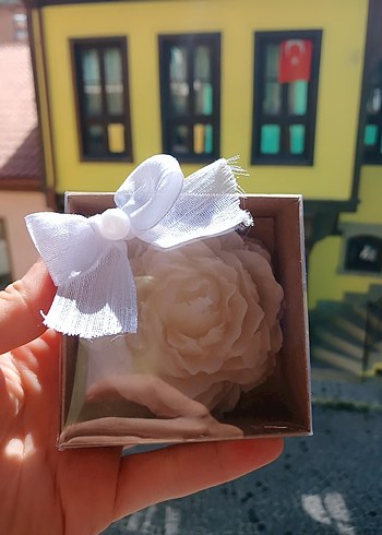 Çiçek Şeklinde Renkli Mum Seti - Görsel 6