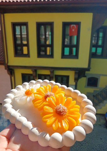 Çiçek Şeklinde Renkli Mum Seti - Görsel 5