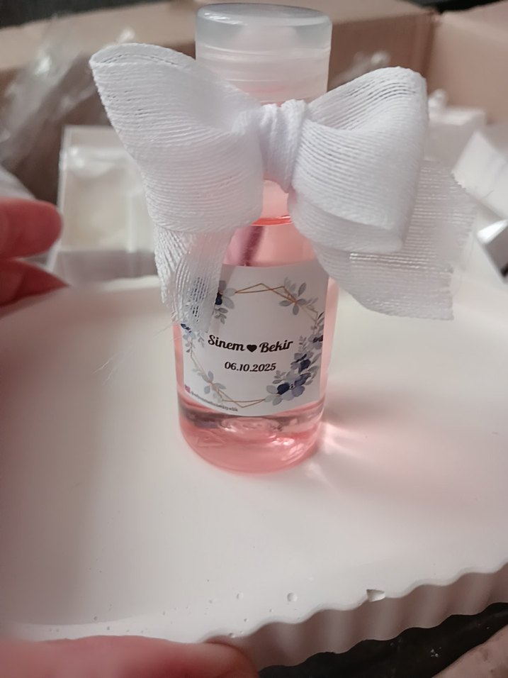 Pembe Kokulu Hediyelik Şişe - Görsel 2