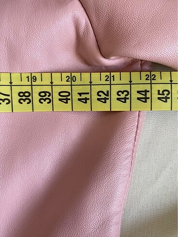 38 Beden pembe Renk Gerçek deri mont