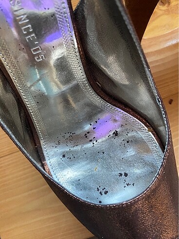 Bakır platform gece ayakkabısı - Görsel 3