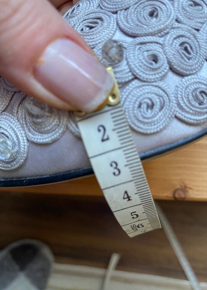 Gümüş saten platform ayakkabı - Görsel 4