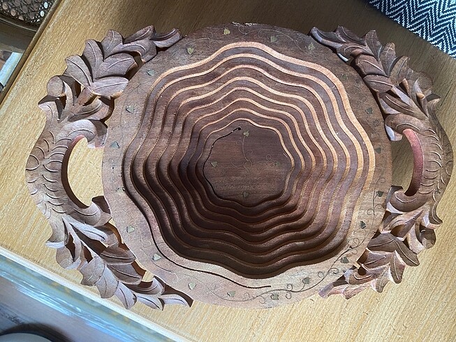 Ahşap el işçiliği akordeon sunumluk - Görsel 5