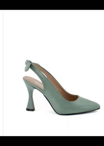 Pastel Yeşil Stiletto Topuklu Kadın Ayakkabı - Görsel 2