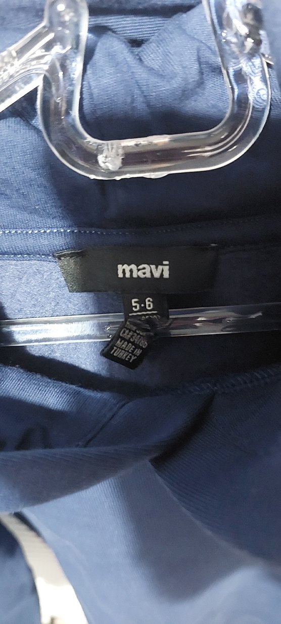 Lacivert Kapüşonlu Kadın Sweatshirt - Görsel 2