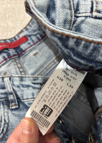 Mavi renk erkek kot pantolon - Görsel 3