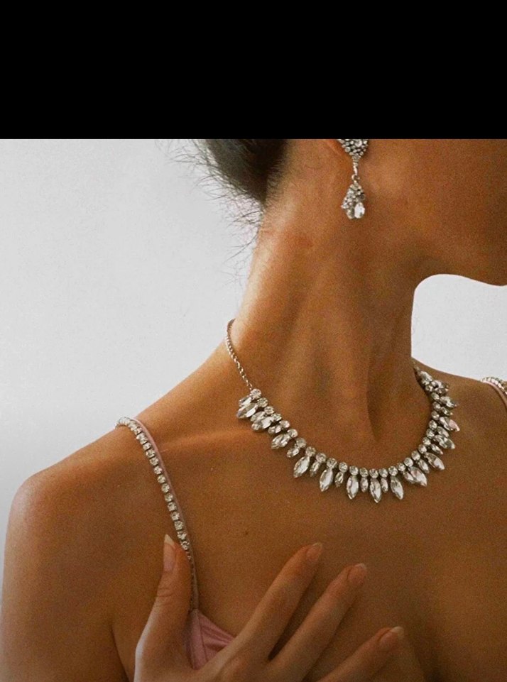 Abiye taşlı kolye - Görsel 3