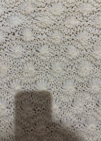 Bej Örgü çeyizlik gelin Şal - Görsel 2