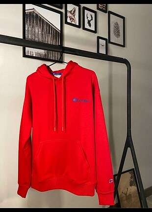 Champion Oversize Kırmızı Unisex Hoodie