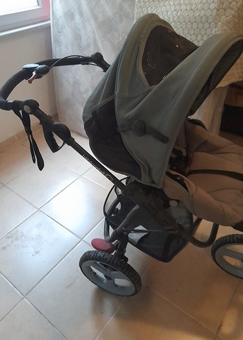 Gri Bebek Arabası Pusetli - Görsel 3