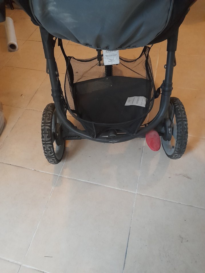 Gri Bebek Arabası Pusetli - Görsel 4