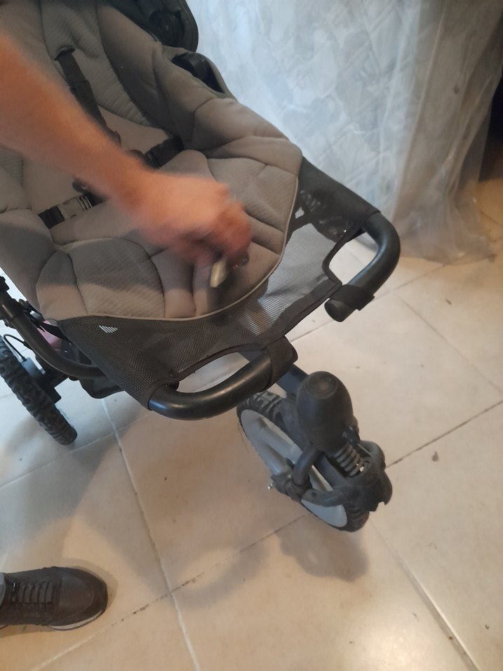 Gri Bebek Arabası Pusetli - Görsel 2