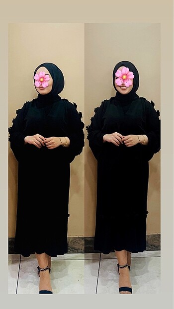 Siyah Abaya Elbise