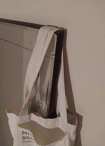  Beden beyaz Renk Pull Bear Bez Çanta 