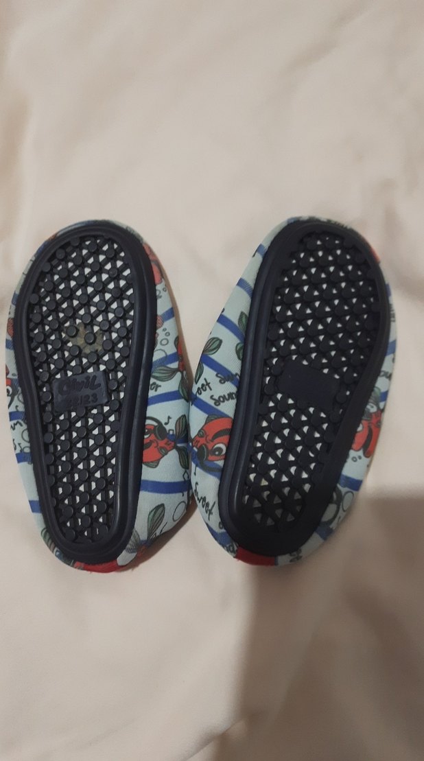 Renkli Erkek Çocuk Terlik Velcro Bantlı - Görsel 2