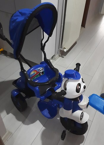 Mavi Ayıcık Figürlü Çocuk Üç Tekerlekli Bisiklet - Görsel 2