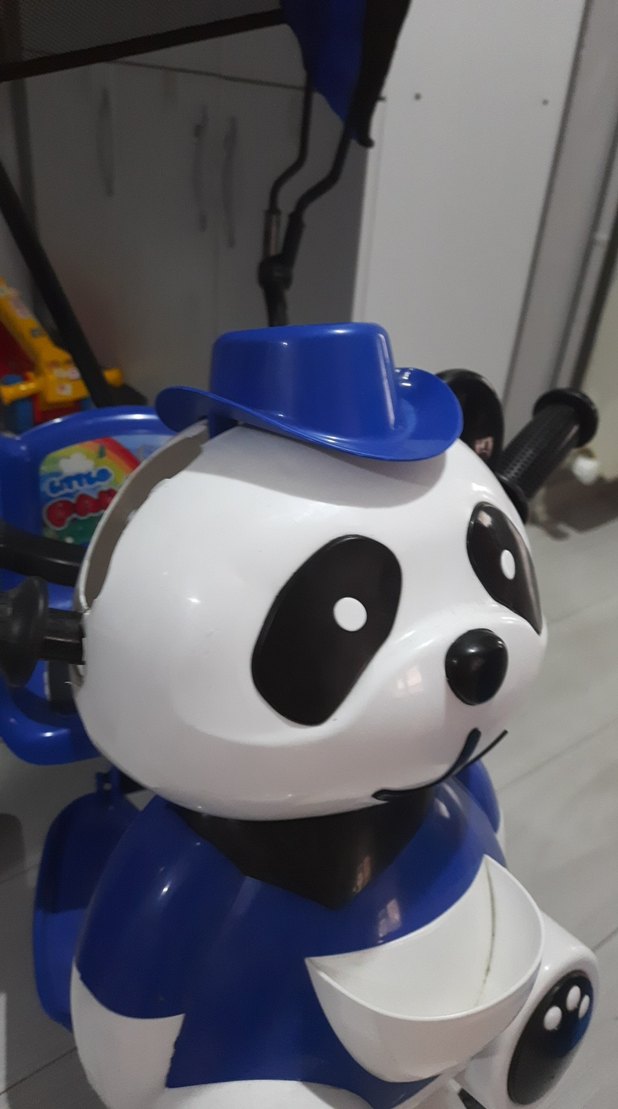 Mavi Ayıcık Figürlü Çocuk Üç Tekerlekli Bisiklet - Görsel 4