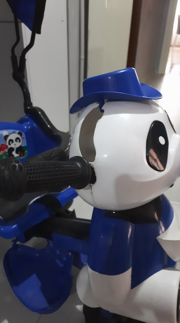 Mavi Ayıcık Figürlü Çocuk Üç Tekerlekli Bisiklet - Görsel 3