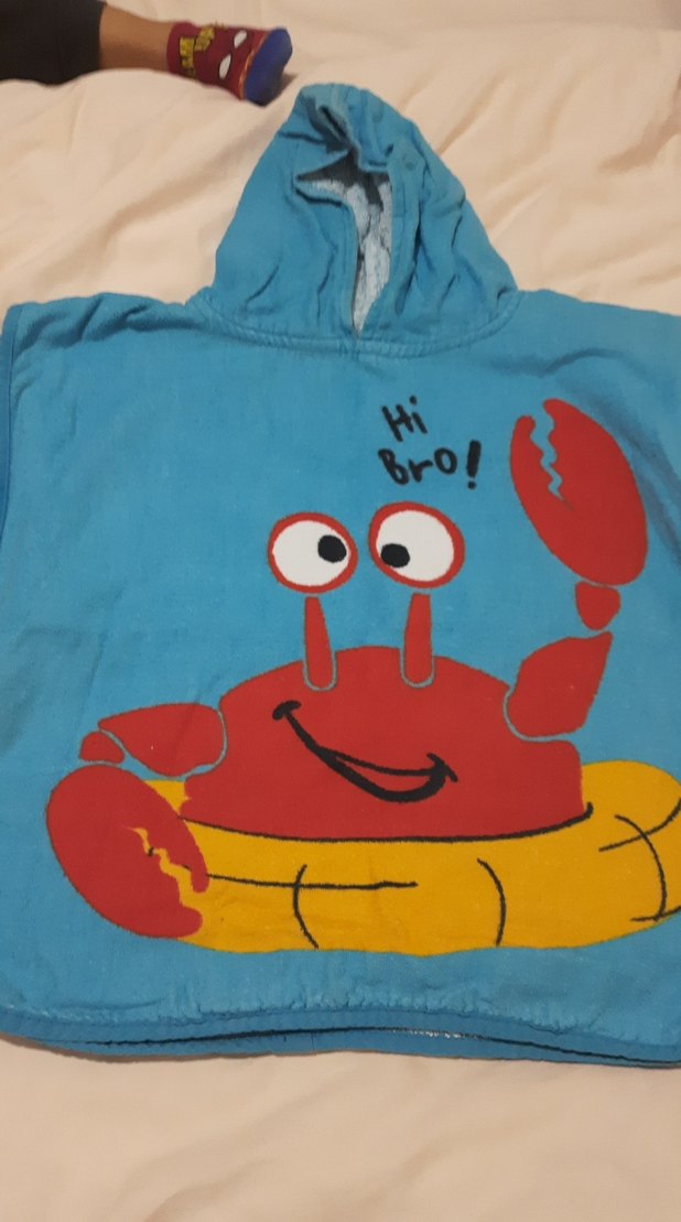 Erkek Çocuk Kapüşonlu Baskılı Bornoz - Görsel 2