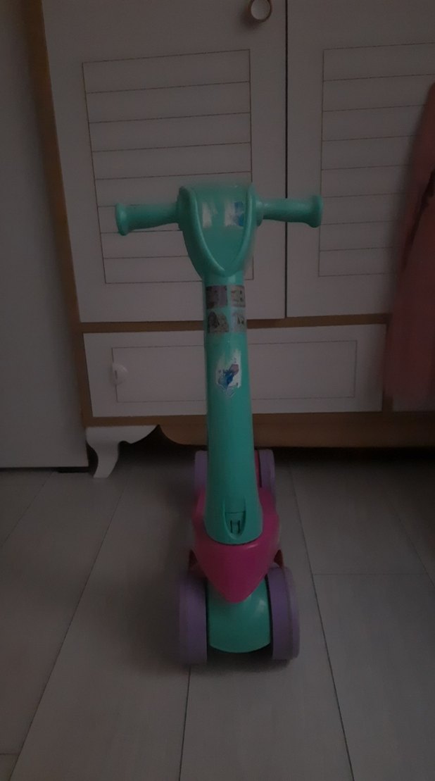 Renkli Pembe Çocuk Scooterı - Görsel 2
