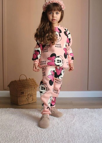 Minnie Baskılı Kız Çocuk Takım