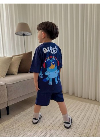 Zara Bluey Baskılı Erkek Çocuk Şortlu Takım