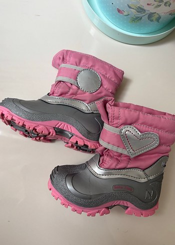 Kız Çocuk Pembe Gri Kaymaz Bot - Görsel 3