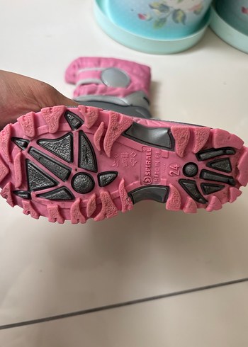 Kız Çocuk Pembe Gri Kaymaz Bot - Görsel 4