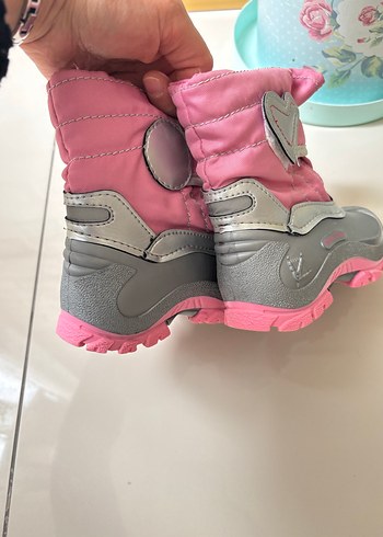 Kız Çocuk Pembe Gri Kaymaz Bot - Görsel 2