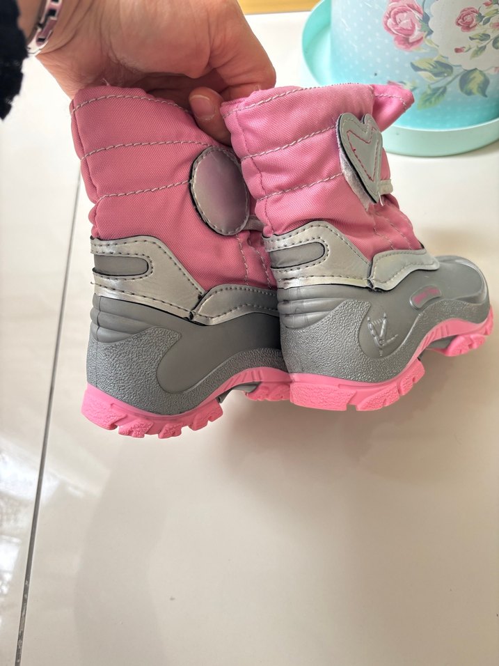 Kız Çocuk Pembe Gri Kaymaz Bot - Görsel 2