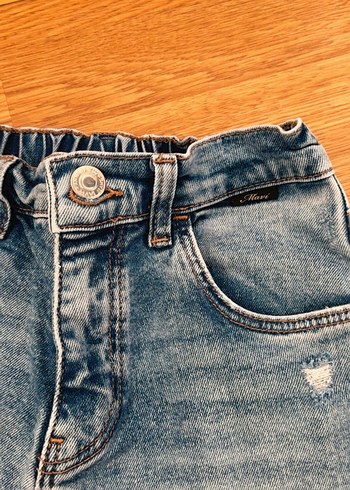 Mavi kız Çocuk Denim Pantolon - Görsel 3