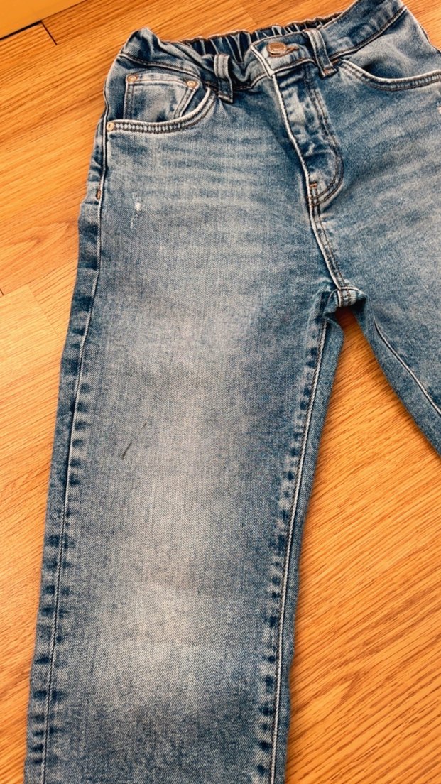 Mavi kız Çocuk Denim Pantolon - Görsel 2