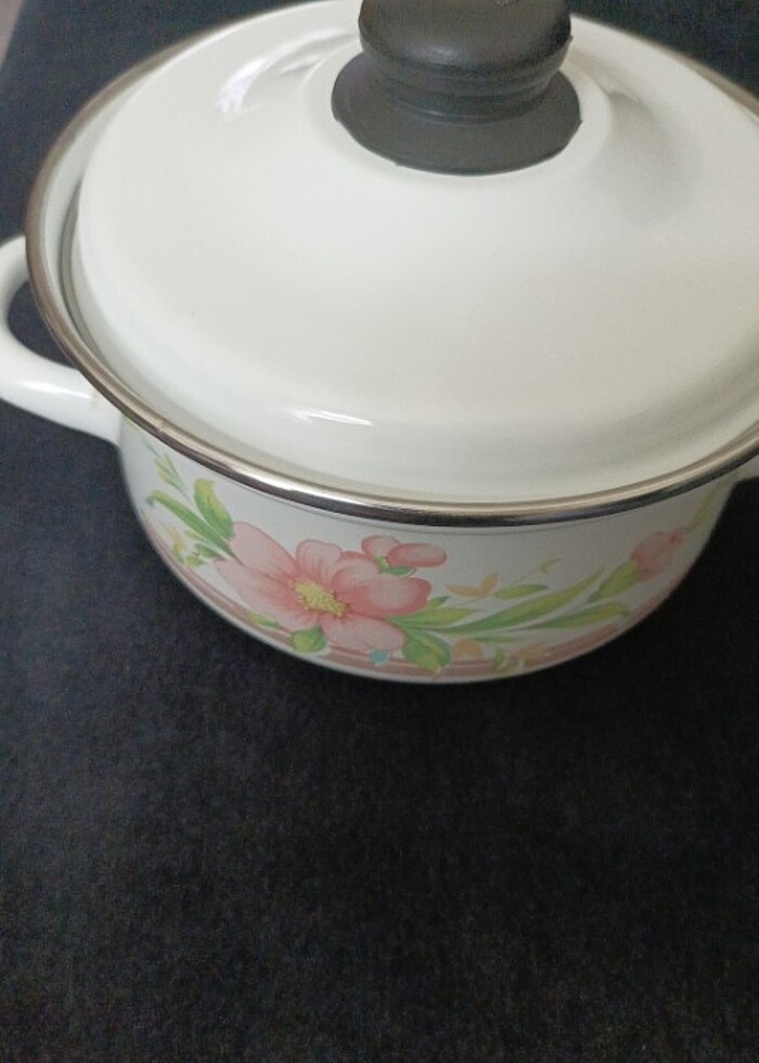 Eski emayelerden tencere - Görsel 2