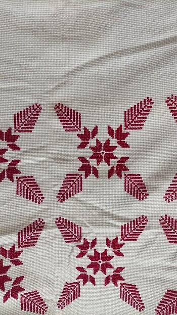 Etamin örtü el işlemesi  - Görsel 5