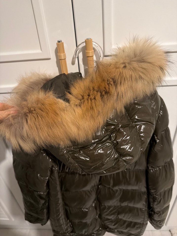 Terzi dükkanı Kapüşonlu Uzun Kadın Kışlık Mont - Görsel 4